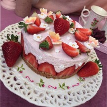 Cheesecake version fraisier